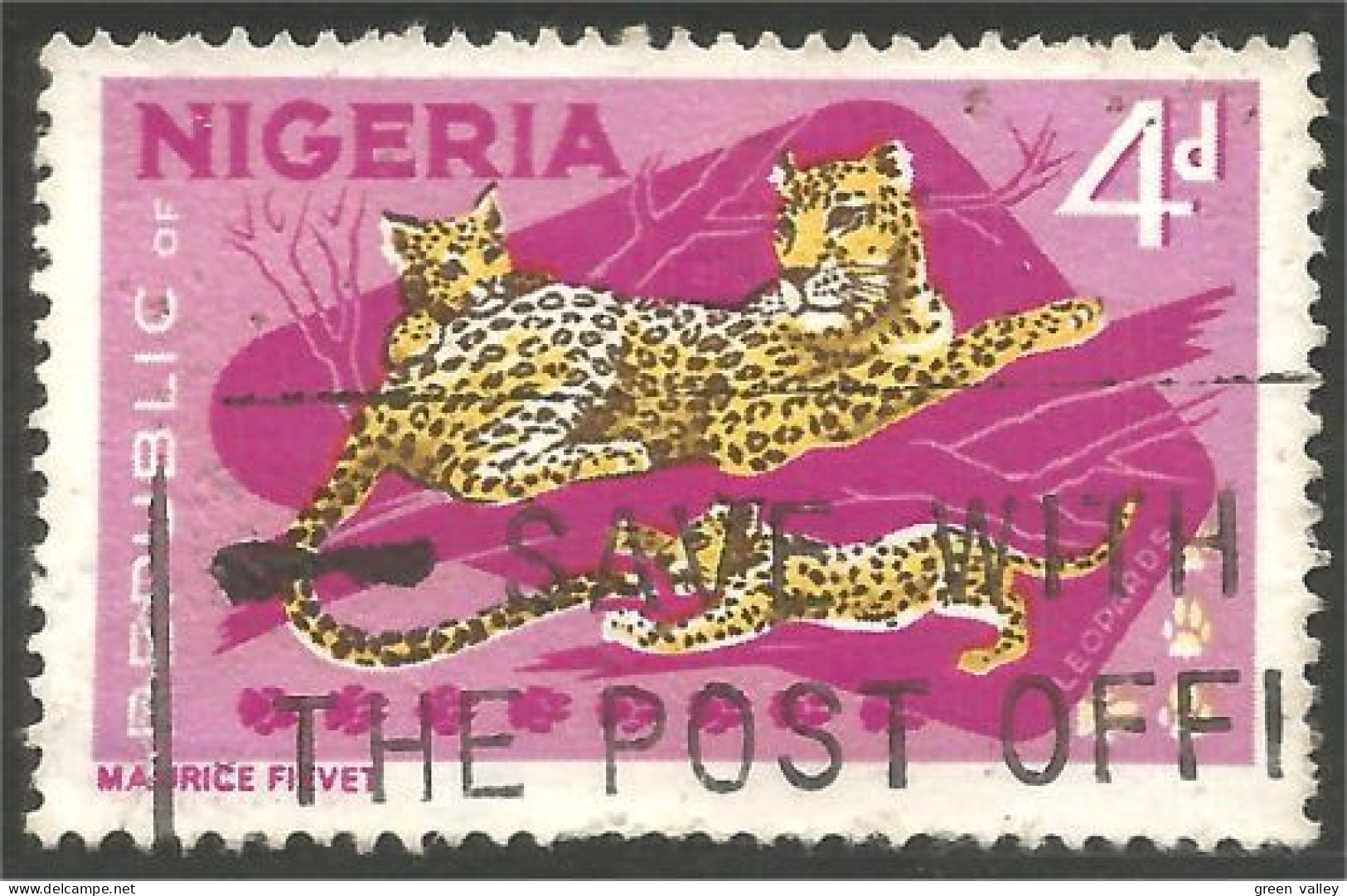 XW01-0777 Nigeria Leopard Léopard Lepard Lepardo  - Felini