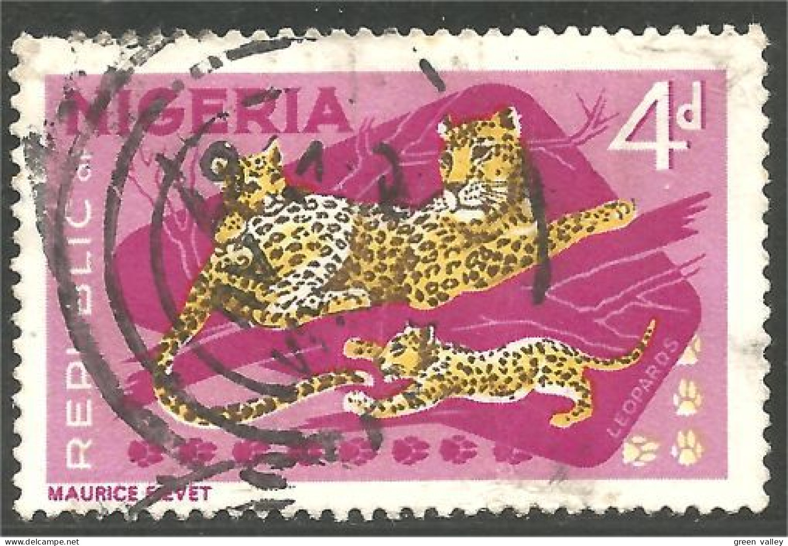 XW01-0776 Nigeria Leopard Léopard Lepard Lepardo  - Andere & Zonder Classificatie