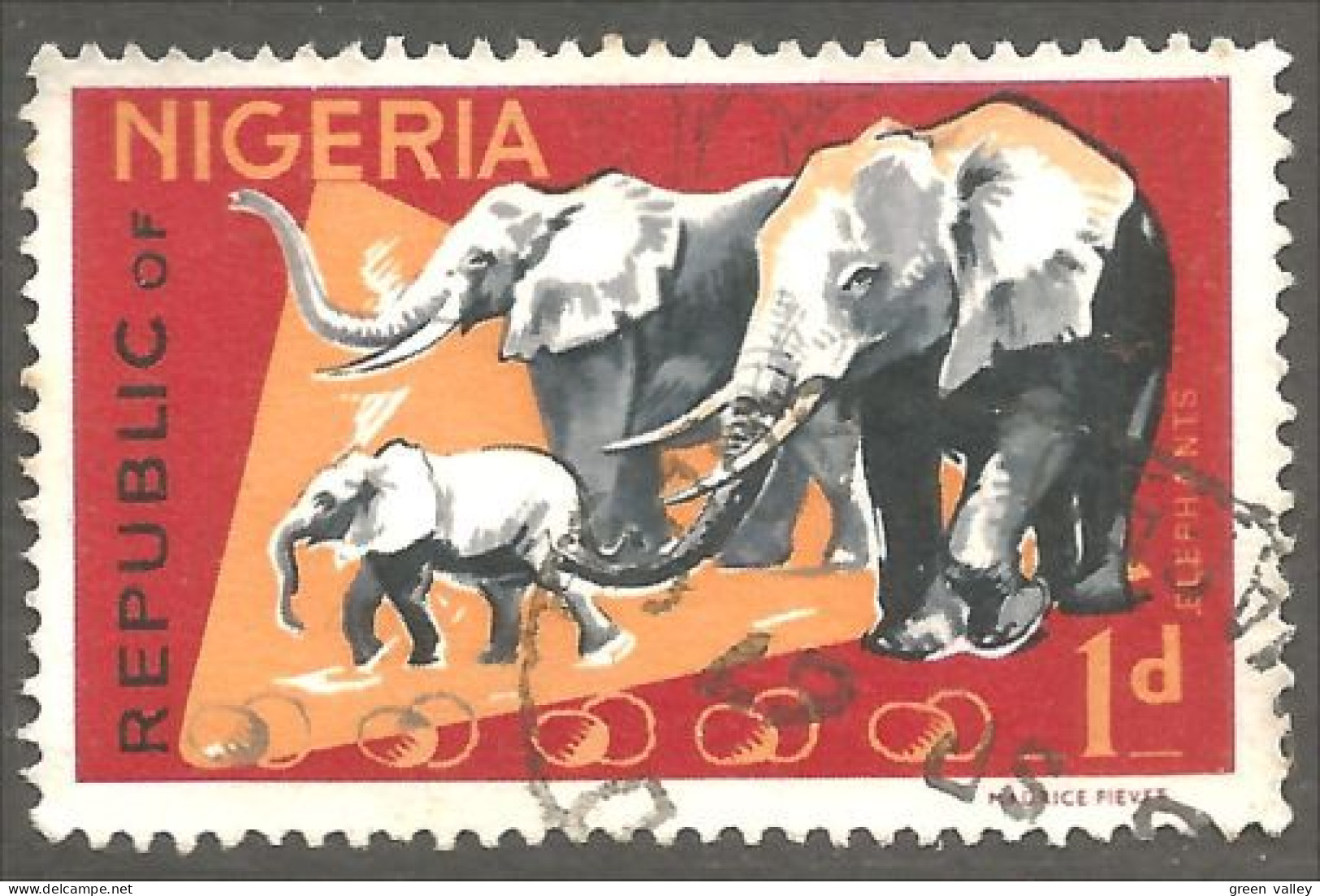 XW01-0770 Nigeria Elephant Olifant Elefante Norsu  - Nigeria (1961-...)