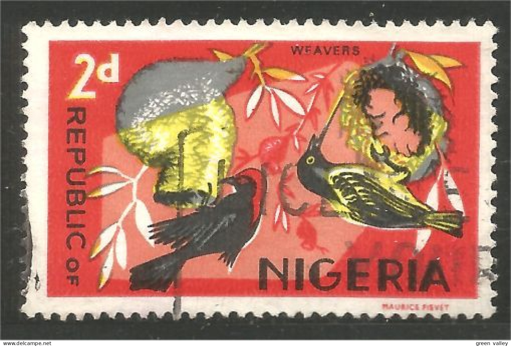 XW01-0771 Nigeria Oiseau Bird Vogel Uccello Weavers Tisserand  - Nigeria (1961-...)