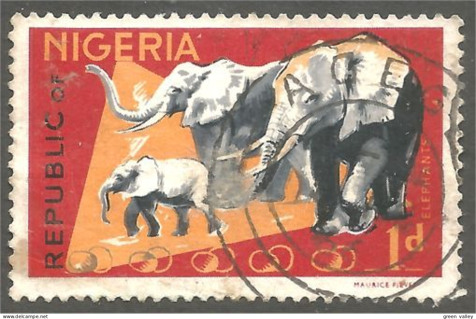 XW01-0769 Nigeria Elephant Olifant Elefante Norsu  - Olifanten