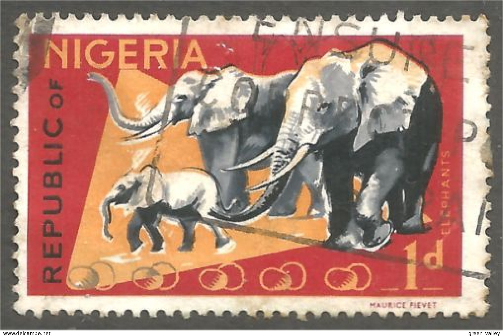 XW01-0767 Nigeria Elephant Olifant Elefante Norsu  - Elefantes