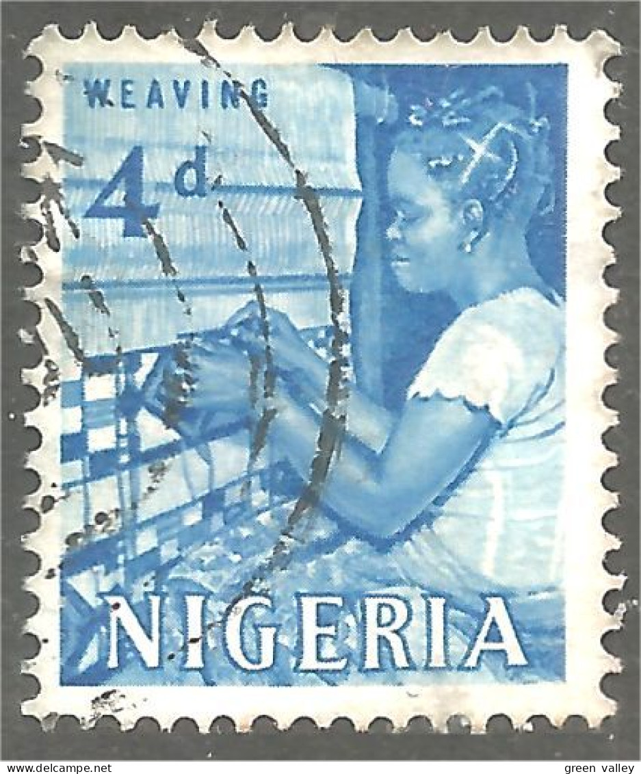 XW01-0757 Nigeria Weaver Textile Tisserand Tissu  - Télécom