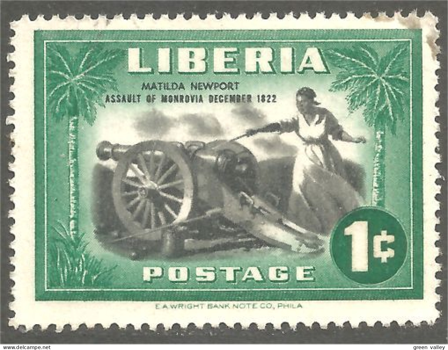 XW01-0704 Liberia Canon Cannon War Guerre Mathilda Newport Monrovia 1822 MNH ** Neuf SC - Militaria