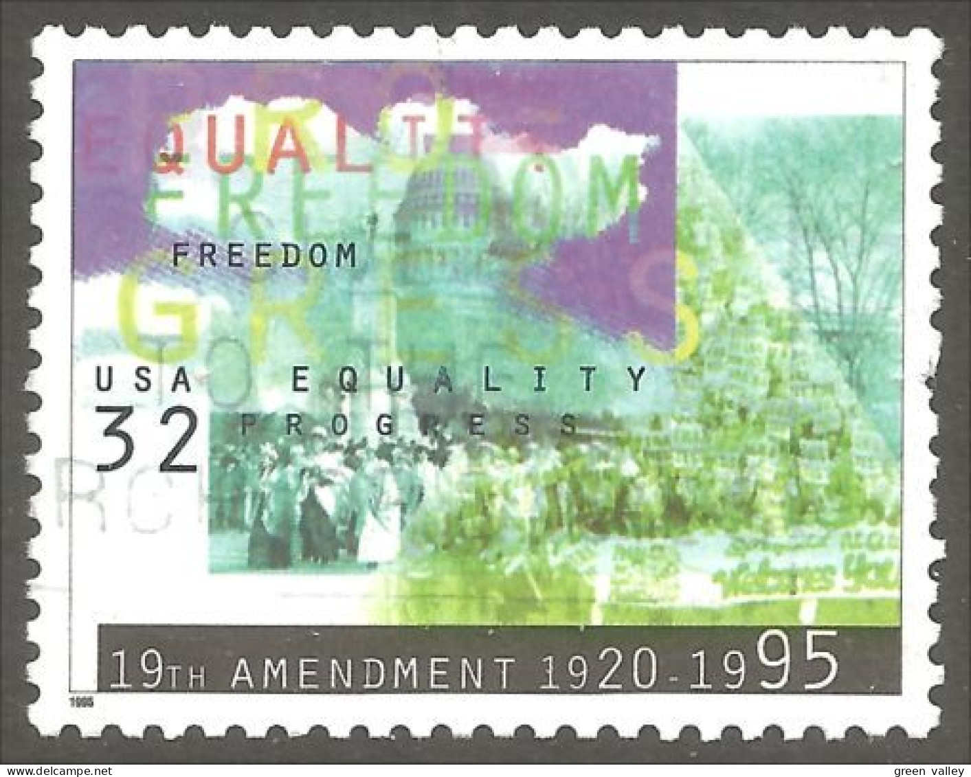 XW01-0689 USA 1995 Vote Femmes Woman Suffrage - Femmes Célèbres