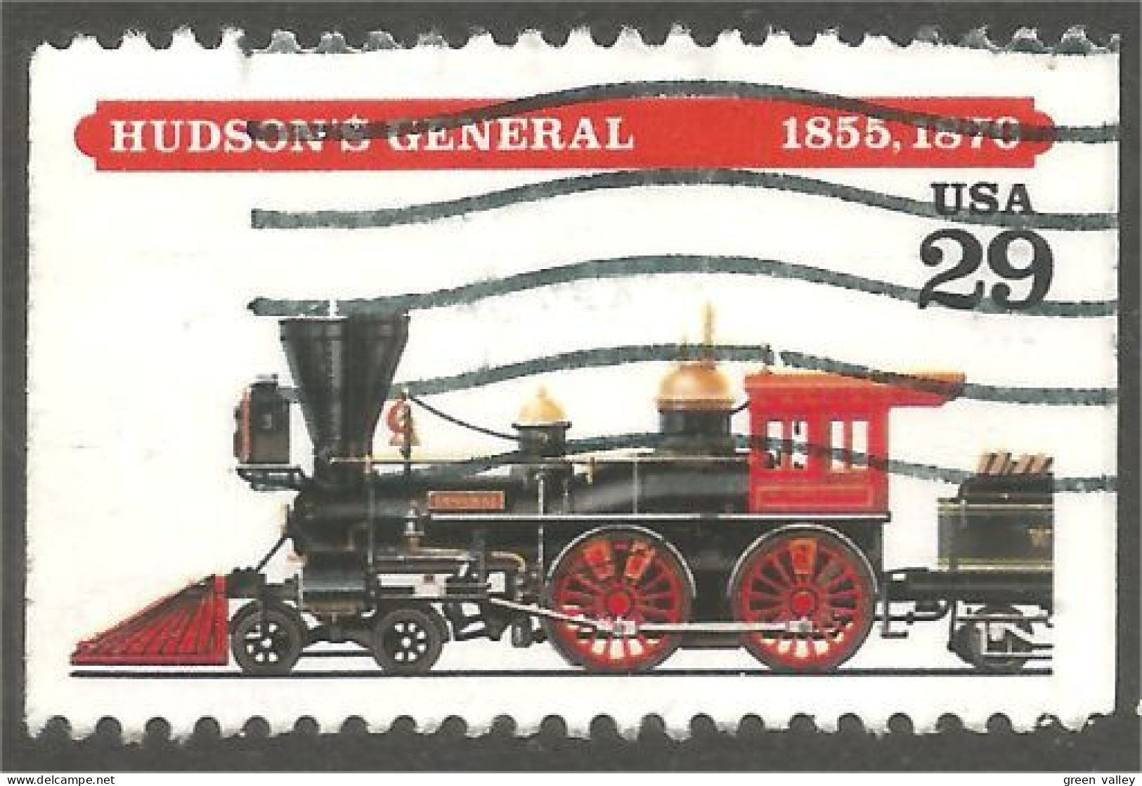 XW01-0681 USA 1994 Train Locomotive HUDSON'S GENERAL 1855 - 1870 Railways - Sonstige & Ohne Zuordnung