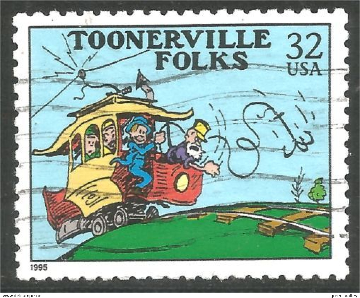 XW01-0662 USA 1995 Comic Strip Cartoon Bande Dessinée Toonerville Folks Tramway Anchor Ancre - Bandes Dessinées