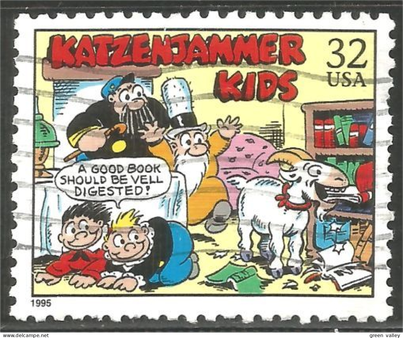 XW01-0656 USA 1995 Comic Strip Cartoon Bande Dessinée Katzenjammer Kids Goat Chèvre - Bandes Dessinées