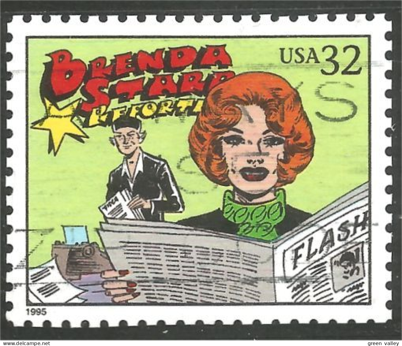 XW01-0651 USA 1995 Comic Strip Cartoon Bande Dessinée Brenda Starr Reporter Journal - Comics