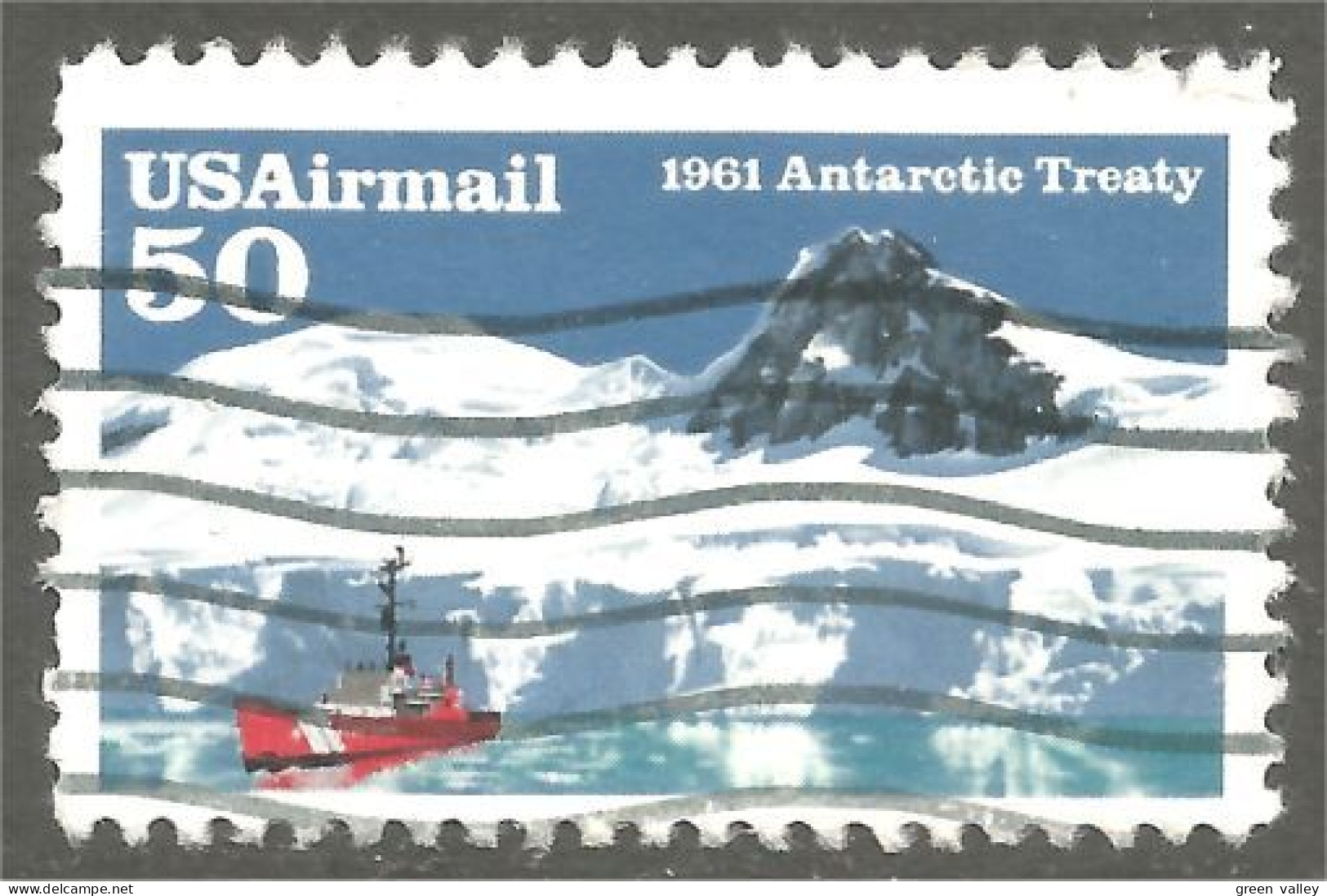 XW01-0639 USA 1991 Antarctic Treaty Traité Antarctique Bateau Boat Ship Schiff - Bateaux