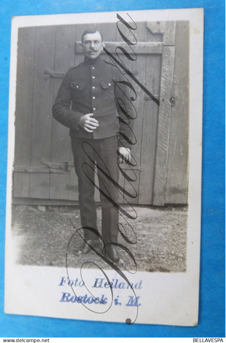 Prisonnier Geurre 14-18 GUSTROW Lager Lamin Charles Artillerie Jeanne Demarteau" Rue Louvrex Liege Foto Heiland Rostock - War 1914-18