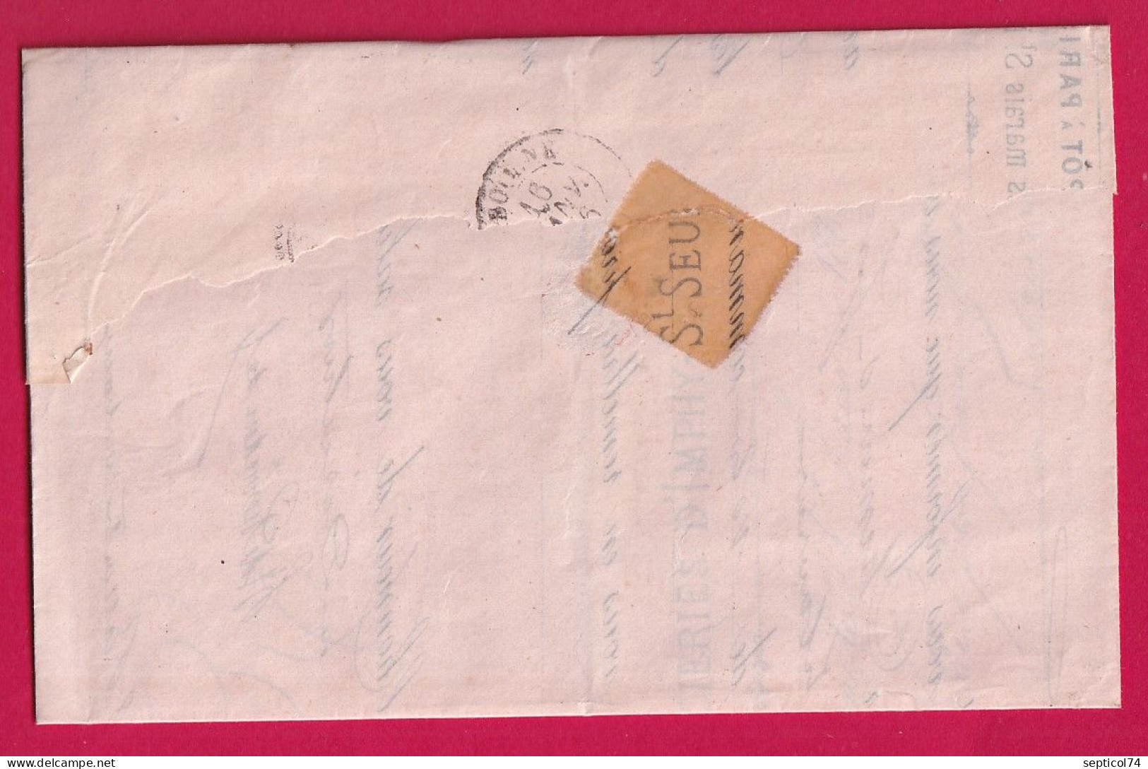 N°22 GC 4559 ST SEURIN SUR L'ISLE GIRONDE CAD TYPE 22 POUR LIBOURNE INDICE 13 LETTRE - 1849-1876: Période Classique