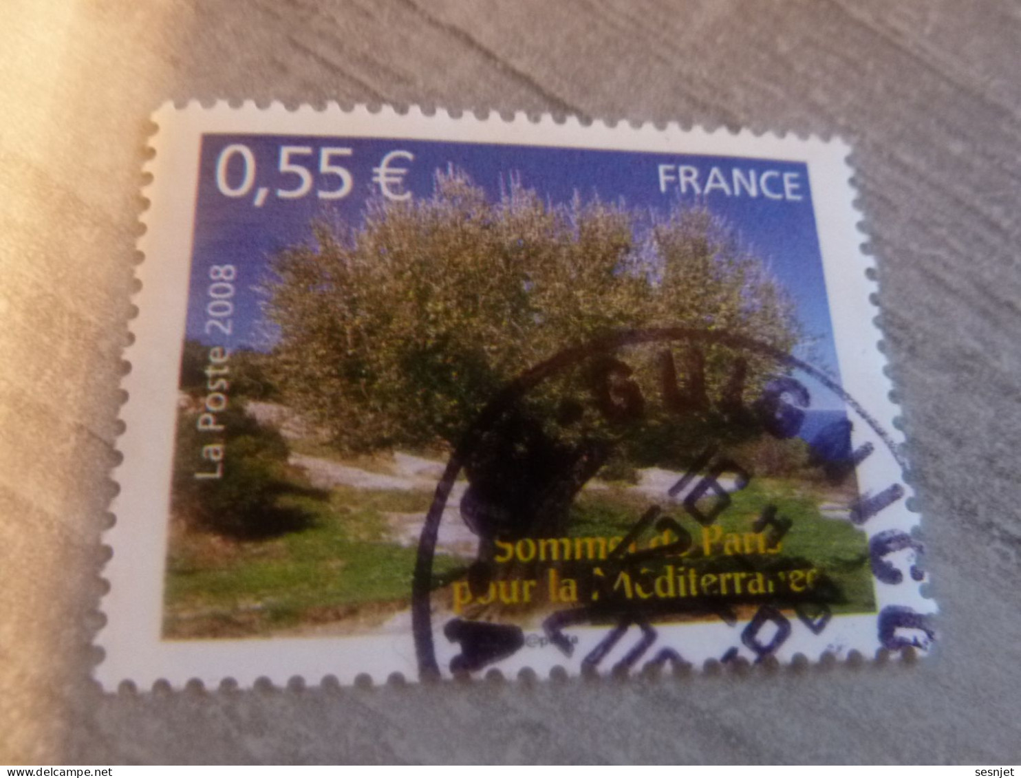 Sommet De Paris Pour La Méditerranée - L'Olivier - 0.55€ - Yt 4259 - Multicolore - Oblitéré - Année 2008 - - Used Stamps