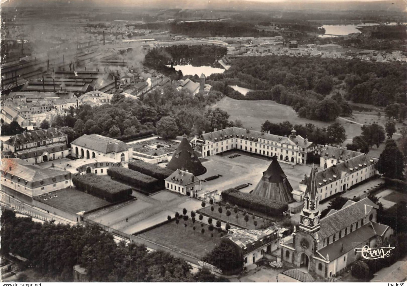 Le Creusot Vue Aérienne Cim Château De La Verrerie - Le Creusot