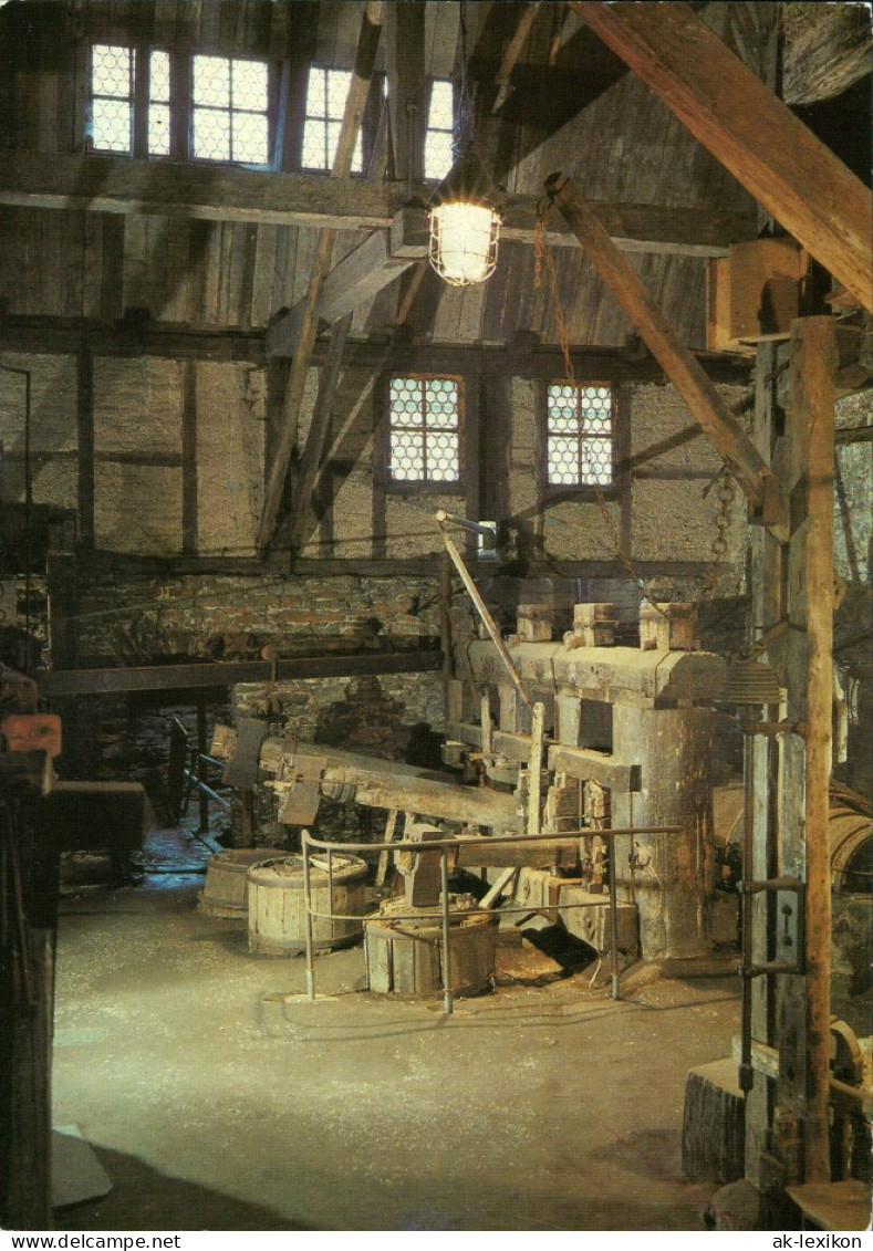 Frohnau-Annaberg-Buchholz Technisches Museum "Frohnauer Hammer":  Innen 1985 - Annaberg-Buchholz