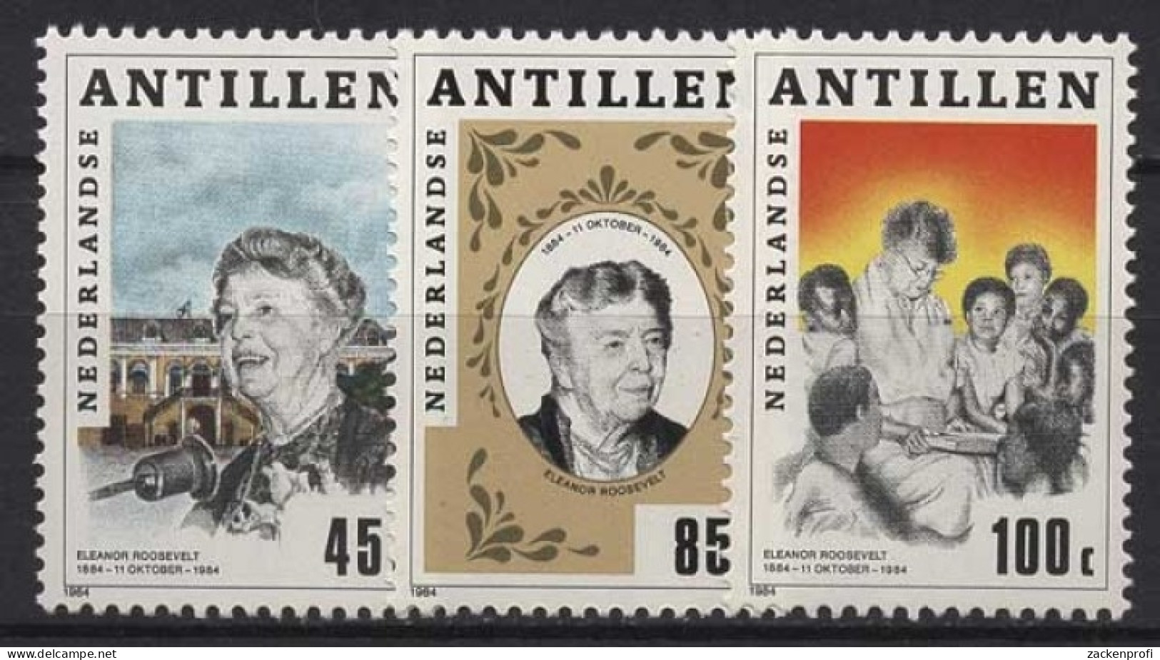 Niederländische Antillen 1984 Eleanor Roosevelt 539/41 Postfrisch - Curaçao, Antilles Neérlandaises, Aruba