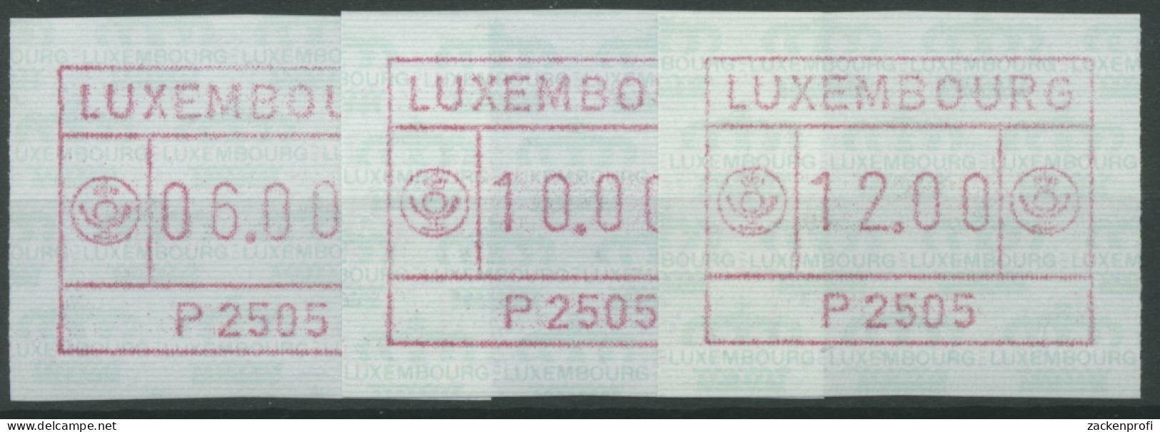Luxemburg 1983 Automatenmarke 1 Satz 3 Werte Automat P2505 Postfrisch - Vignettes D'affranchissement
