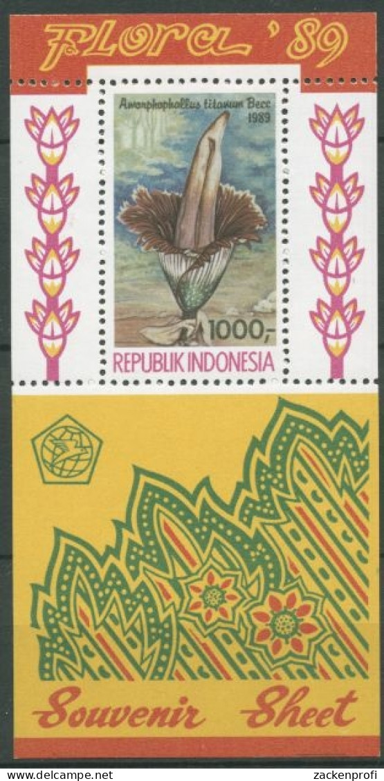 Indonesien 1989 Pflanzen Block 66 Postfrisch (C11168) - Indonésie
