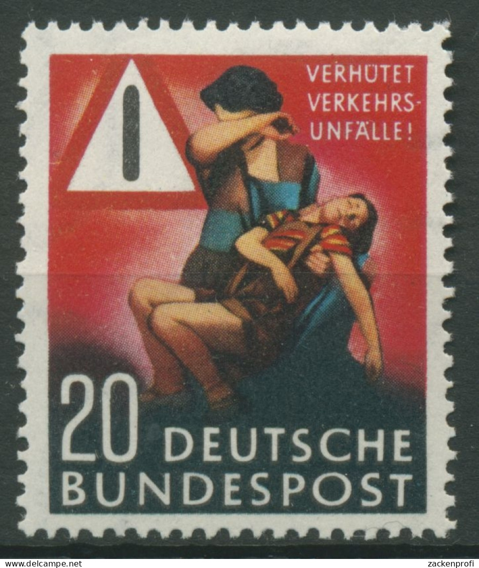 Bund 1953 Verkehrsunfall-Verhütung 162 Mit Falz - Neufs