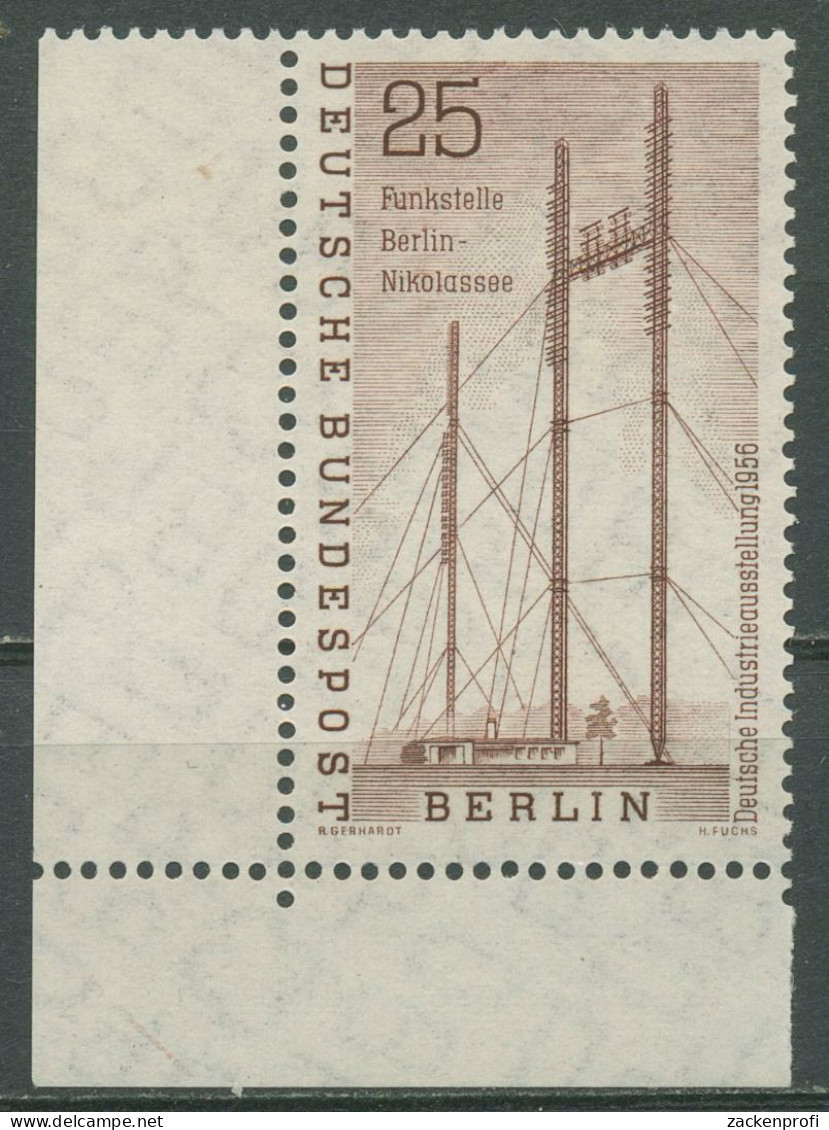 Berlin 1956 Deutsche Industrie-Ausstellung 157 Ecke 3 Postfrisch - Unused Stamps