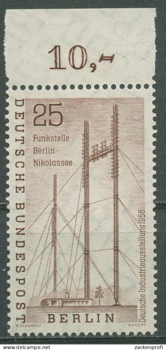 Berlin 1956 Deutsche Industrie-Ausstellung Mit Oberrand 157 OR Postfrisch - Neufs