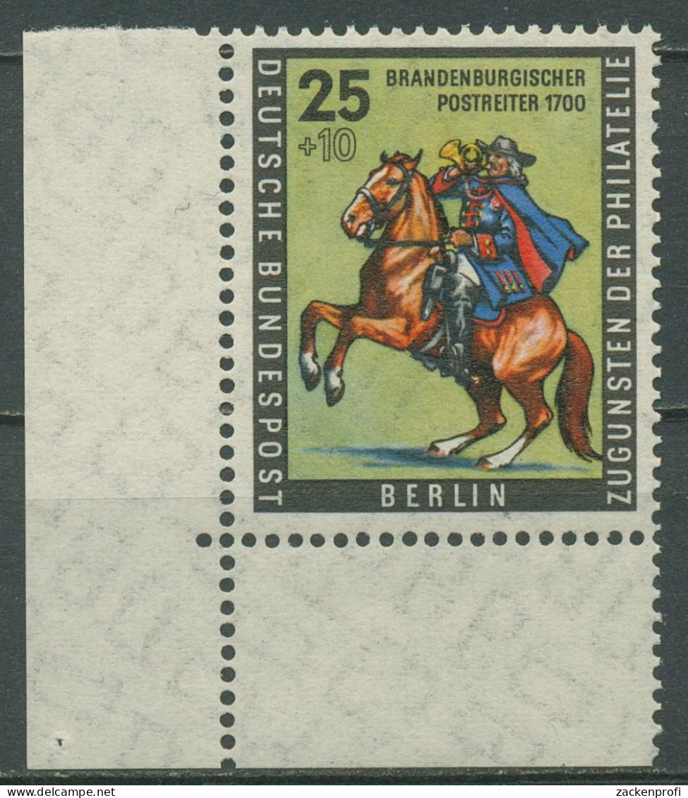 Berlin 1956 Tag Der Briefmarke, Postillion 158 Ecke 3 Postfrisch - Unused Stamps