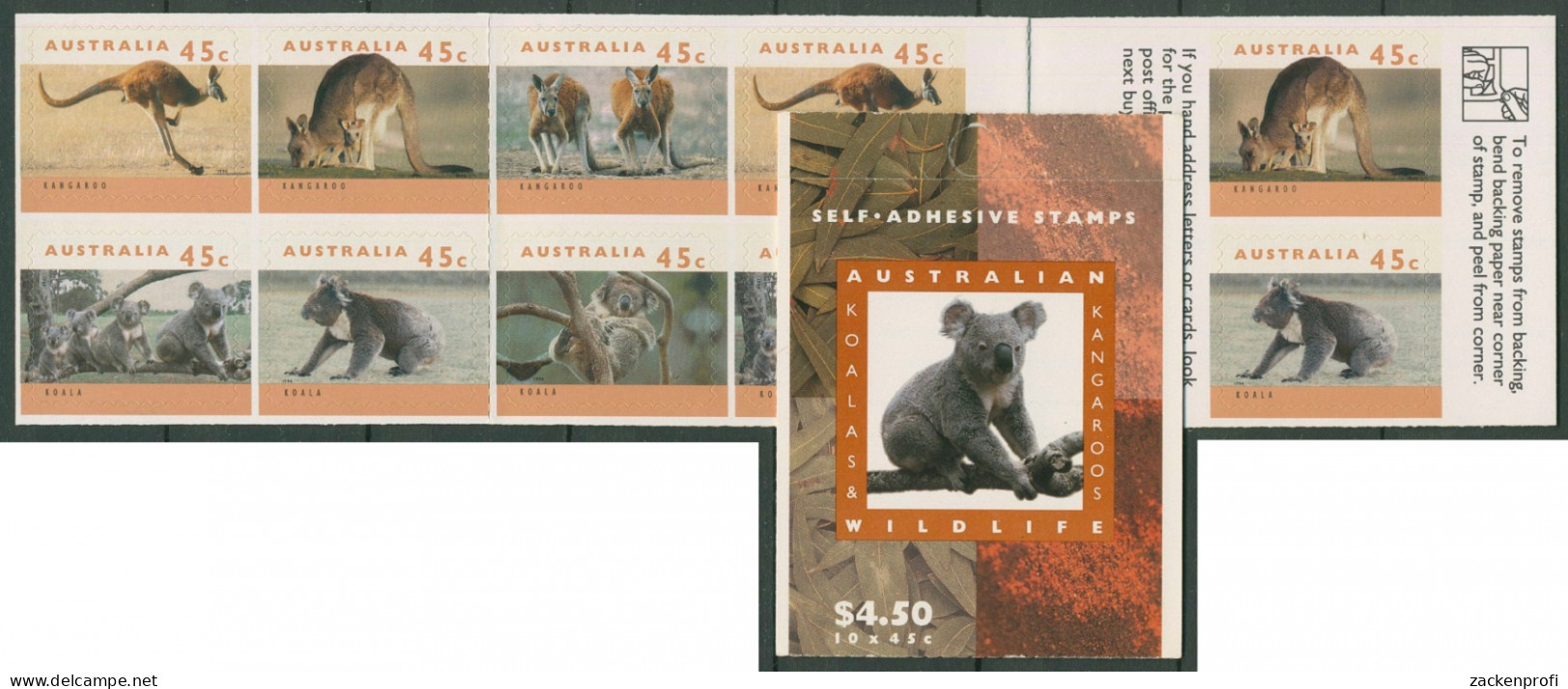 Australien 1994 Känguruhs Und Koalas MH 82 Postfrisch (C29514) - Libretti