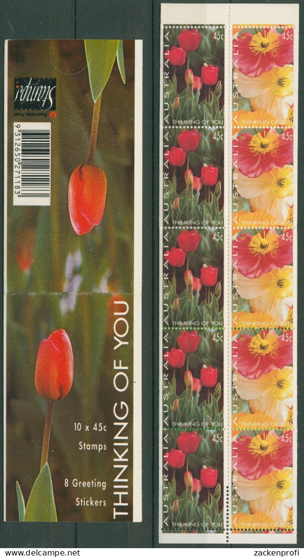 Australien 1994 Grußmarken Blumen MH 81 Postfrisch (C29511) - Markenheftchen