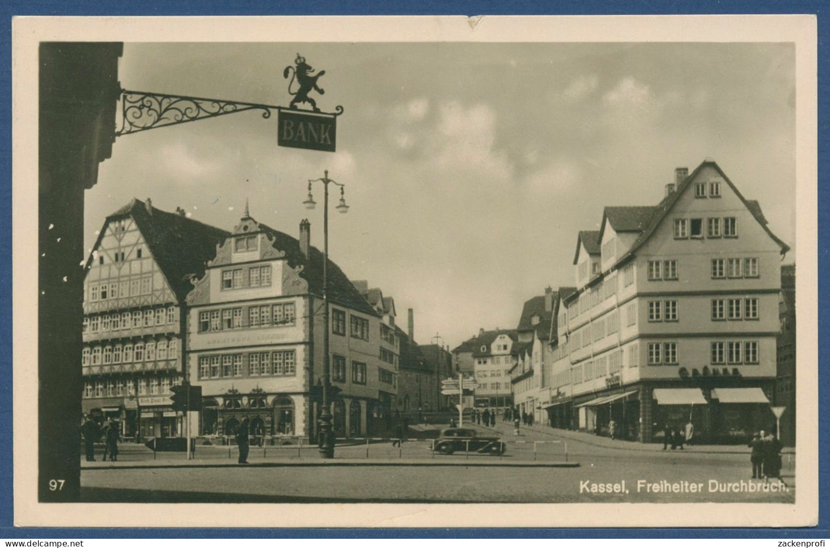 Kassel Freiheiter Durchbruch Geschäfte, Gelaufen 1947 (AK4581) - Kassel