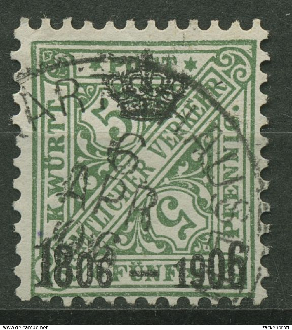 Württemberg Dienstmarken 1906 100 Jahre Königreich Württemberg 219 Gestempelt - Used