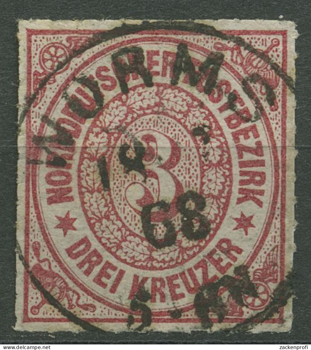 Norddeutscher Postbezirk NDP 1868 3 Kreuzer 9 Mit K1-Stempel WORMS - Used