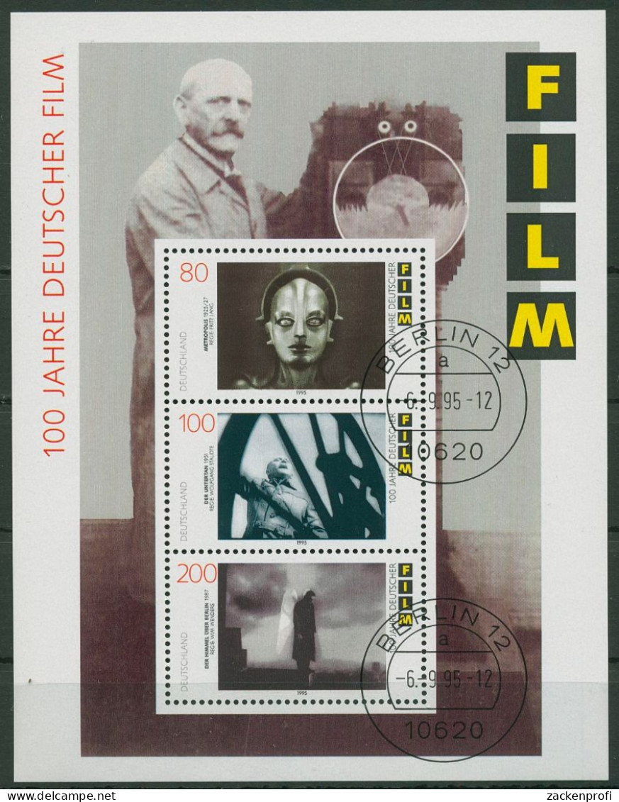 Bund 1995 Deutscher Film Filmszenen Block 33 Gestempelt (C98718) - Autres & Non Classés