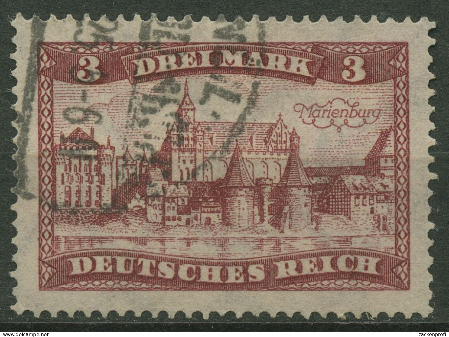 Deutsches Reich 1924 Freimarke Bauwerke Marienburg 366 Gestempelt - Used Stamps
