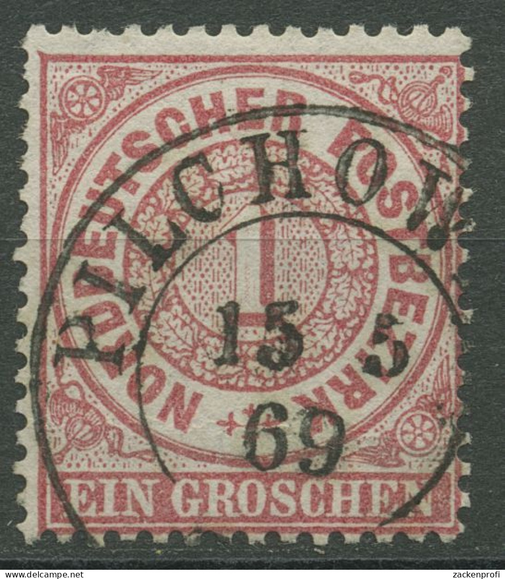 Norddeutscher Postbezirk NDP 1869 1 Groschen 16 Mit PR-K2-Stempel PILCHOWITZ - Oblitérés