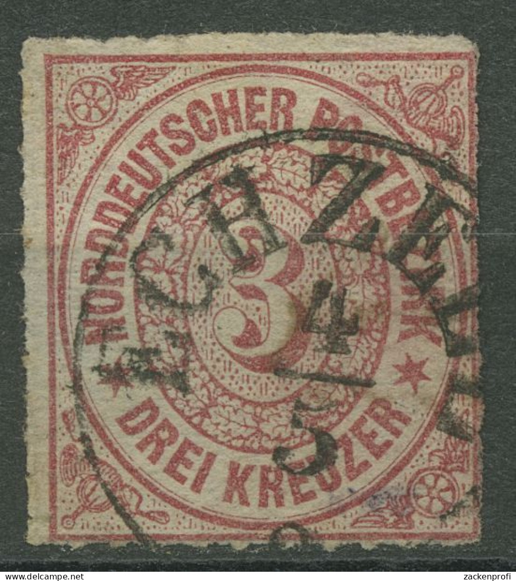 Norddeutscher Postbezirk NDP 1868 3 Kreuzer 9 Mit T&T-K1-Stempel ECHZELL - Used