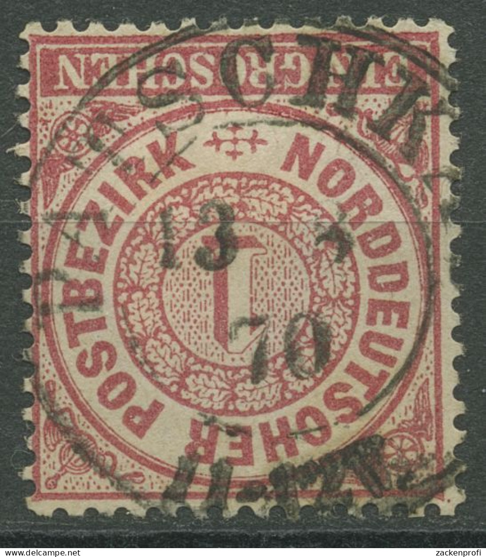Norddeutscher Postbezirk NDP 1869 1 Groschen 16 Mit PR-K2-Stempel PATSCHKAU - Gebraucht