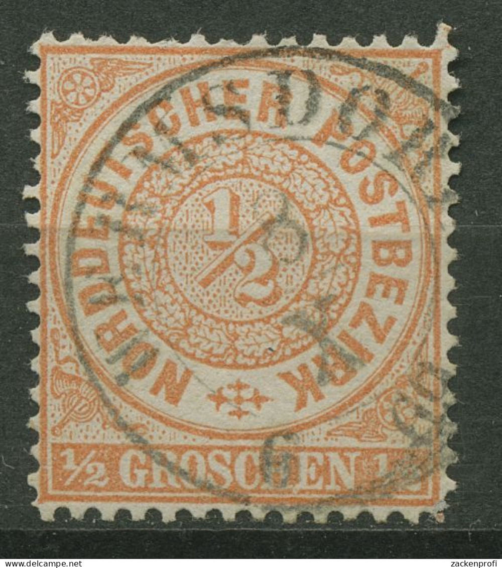 Norddeutscher Postbezirk NDP 1869 1/2 Groschen 15 Mit SA-K2-Stempel WERMSDORF - Gebraucht