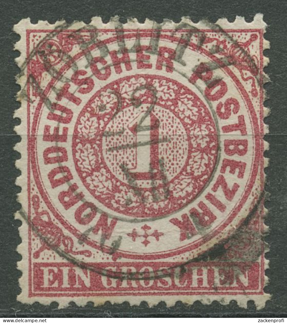 Norddeutscher Postbezirk NDP 1869 1 Groschen 16 Mit SA-K2-Stempel ZÖBLITZ - Afgestempeld