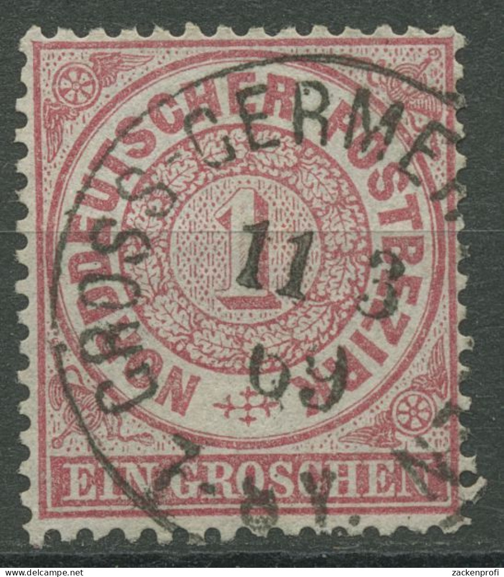 Norddeutscher Postbezirk NDP 1869 1 Groschen 16 PR-K1-Stempel GROSS-GERMERSLEBEN - Used
