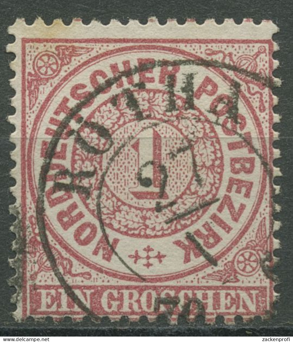 Norddeutscher Postbezirk NDP 1869 1 Groschen 16 Mit SA-K2-Stempel RÖTHA - Usados
