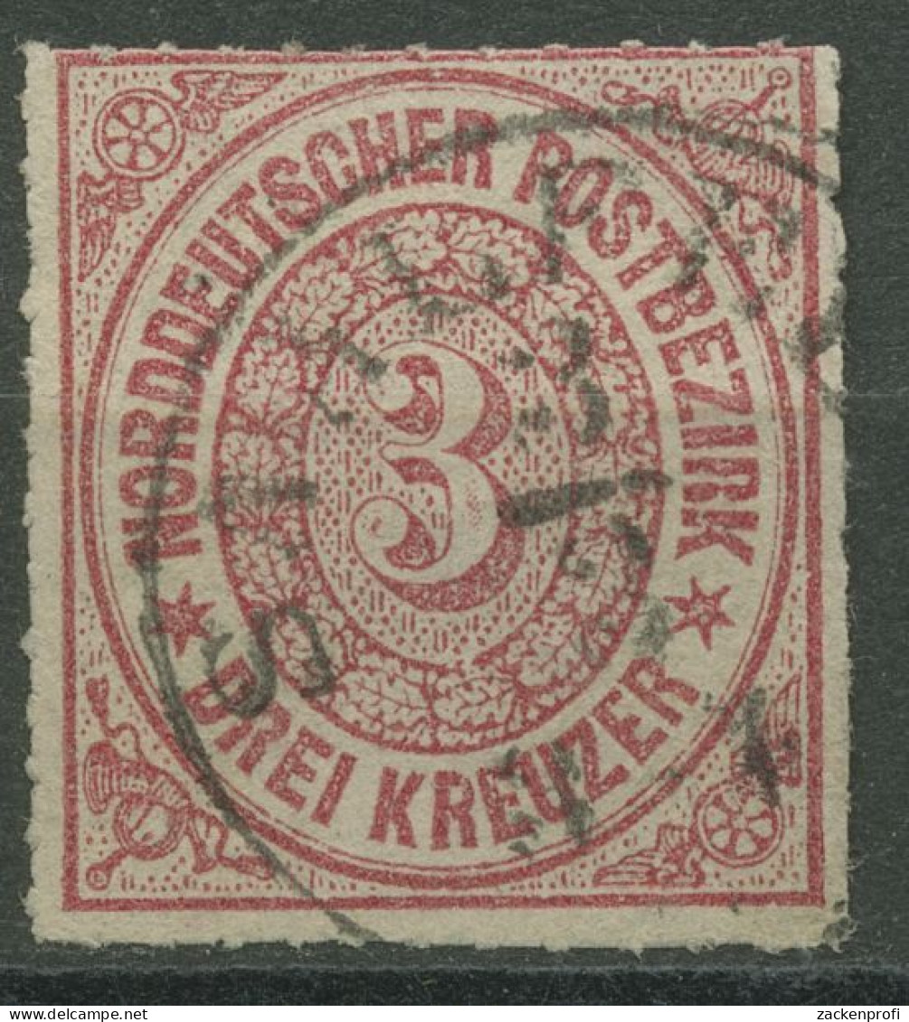 Norddeutscher Postbezirk NDP 1868 3 Kreuzer 9 Mit T&T-K1-Stempel SAALFELD - Usados