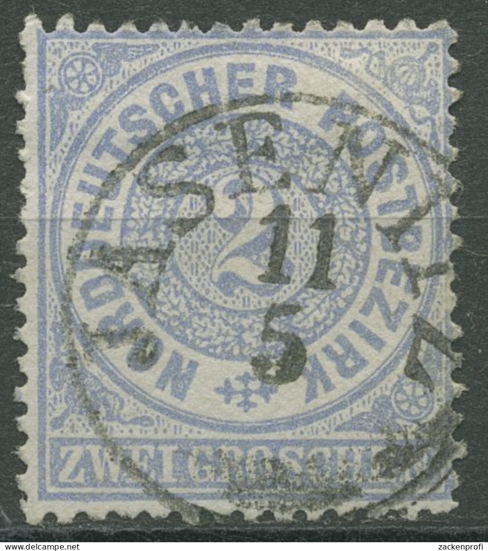 Norddeutscher Postbezirk NDP 1869 2 Groschen 17 Mit PR-K1-Stempel JASENITZ - Usados