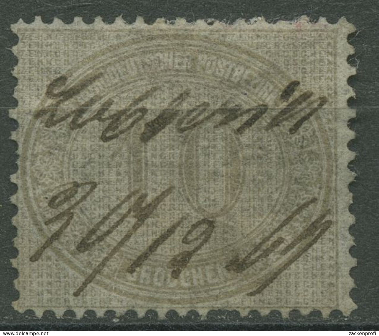 Nordd. Postbezirk NDP 1869 Innendienst 10 Groschen, 25 Mit Federzugentwertung - Oblitérés