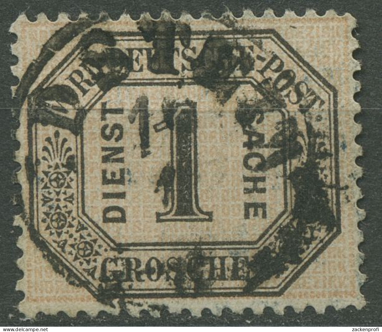 Nordd. Postbezirk NDP Dienstmarke 1870 1 Gr. D 4 Mit T&T-K1-Stempel IDSTEIN - Usados