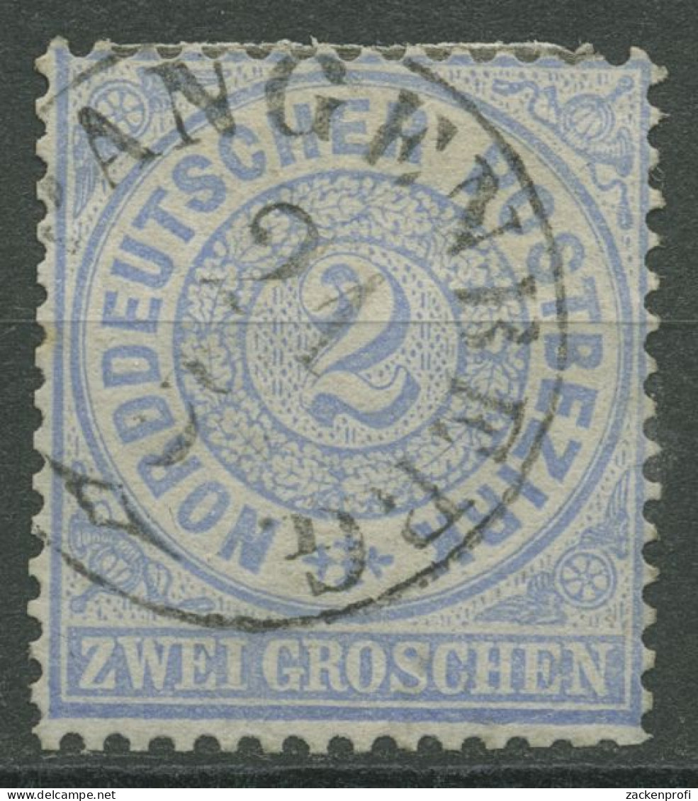 Norddeutscher Postbezirk NDP 1869 2 Groschen 17 Mit T&T-K1-Stempel SPANGENBERG - Used