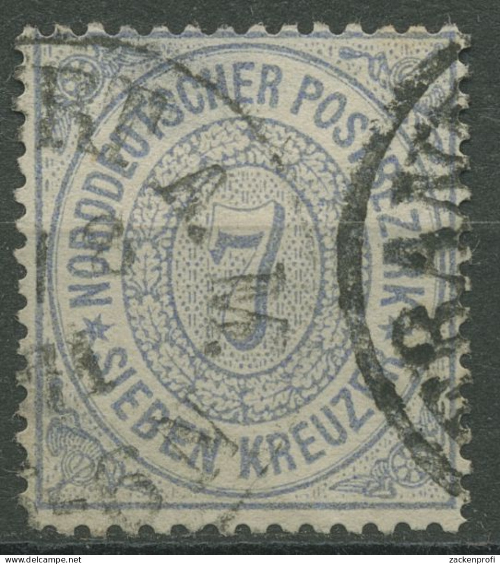 Norddeutscher Postbezirk NDP 1869 7 Kreuzer 22 Gestempelt, Dünn - Afgestempeld