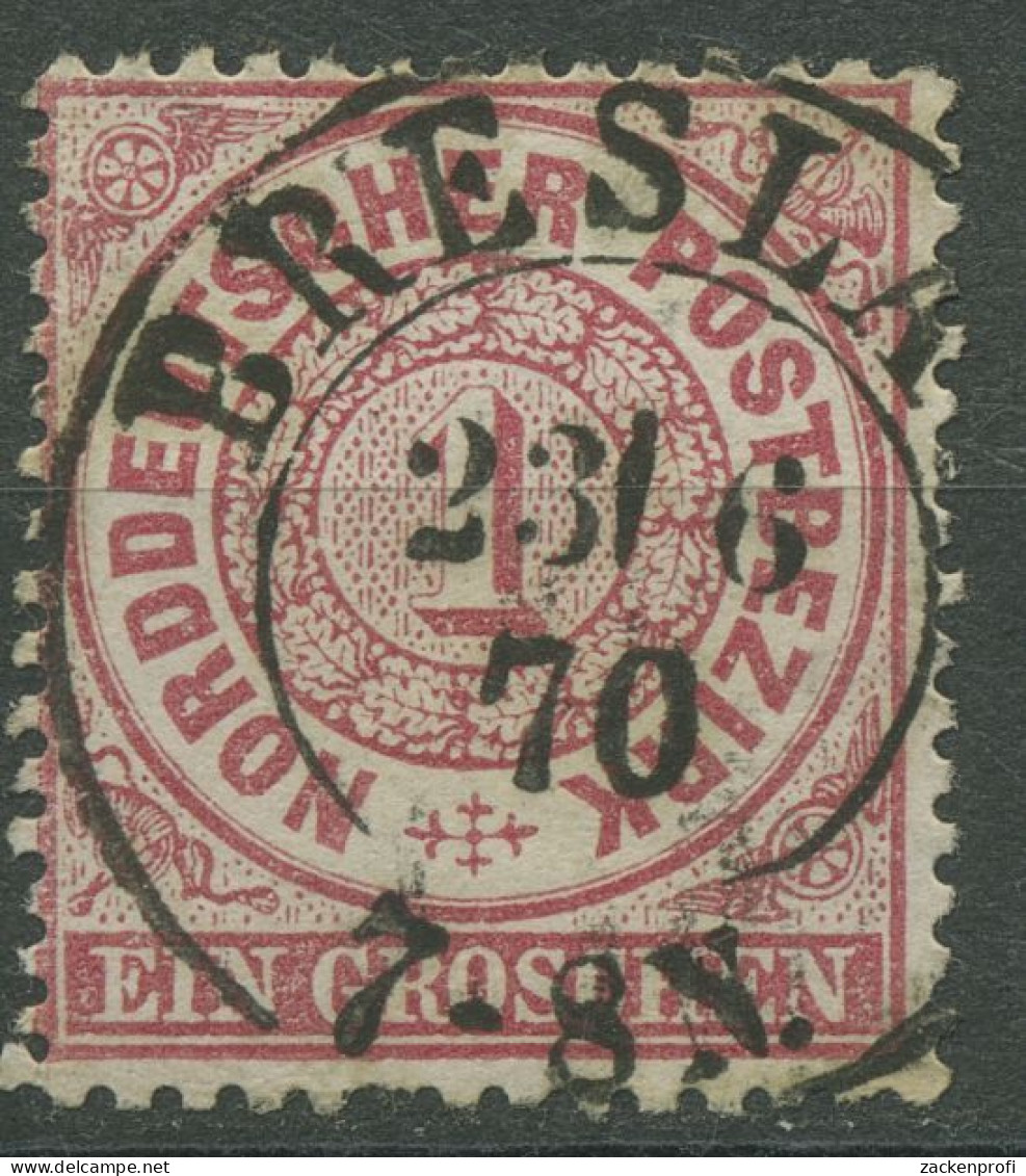 Norddeutscher Postbezirk NDP 1869 1 Groschen 16 Mit PR-K2-Stempel BRESLAU - Used