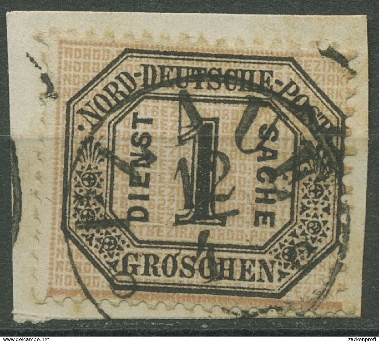 Nordd. Postbezirk NDP Dienstmarke 1870 1 Gr. D 4 Mit T&T-K1-Stempel PLAUE - Afgestempeld
