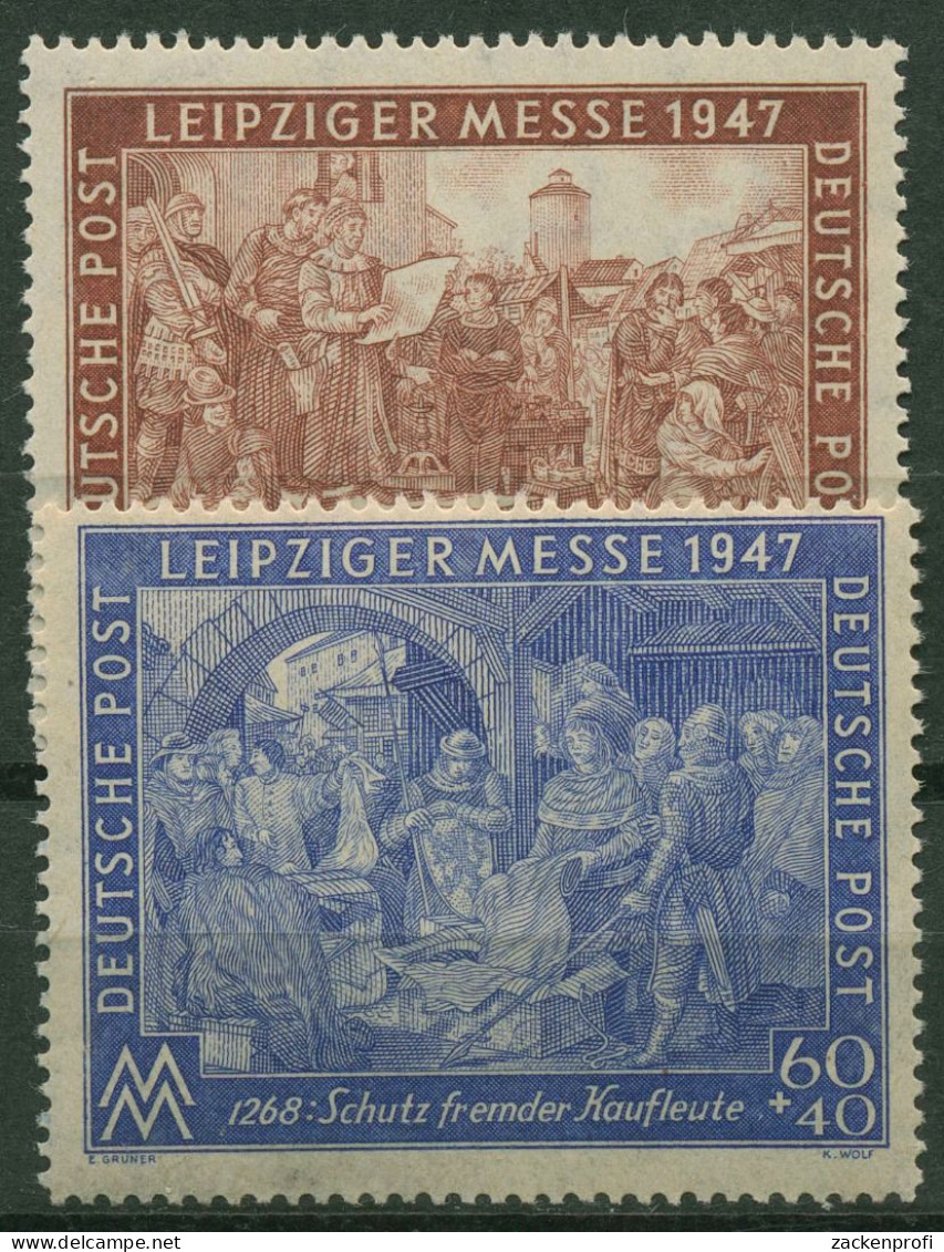 Alliierte Besetzung 1947 Leipziger Messe 941/42 II B Postfrisch - Neufs