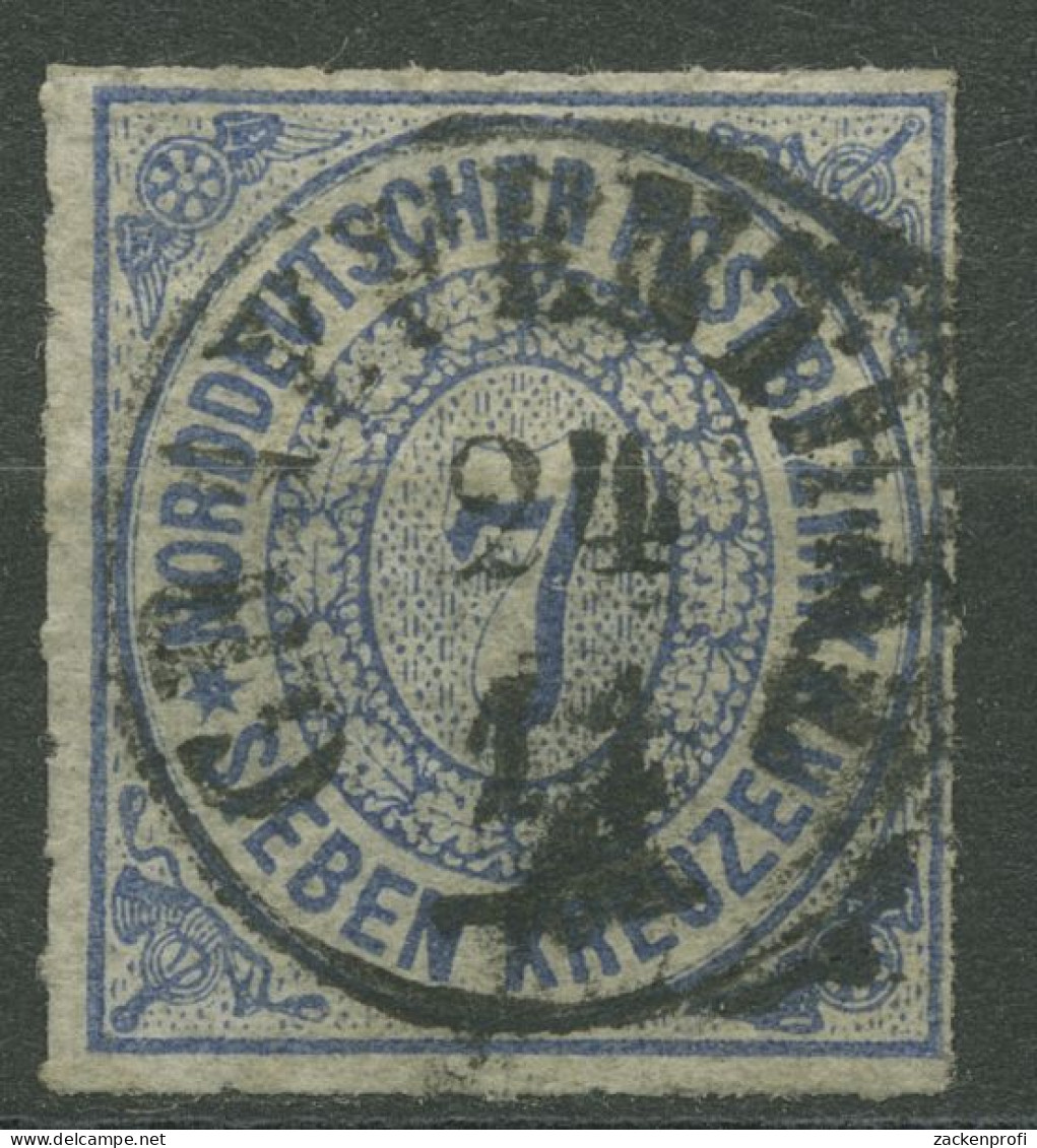 Norddeutscher Postbezirk NDP 1868 7 Kreuzer 10 Mit T&T-K1-Stempel GRAEFENTHAL - Usados